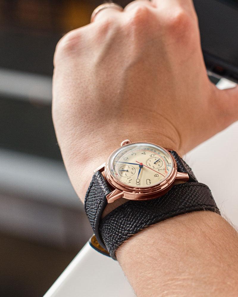 Strap | 16mm Double Tour Black - コントワーヌ