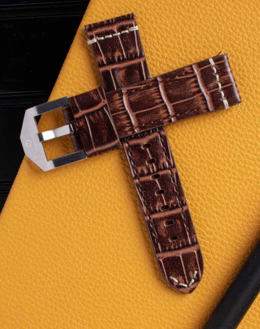 Strap | 22mm Alligator Brown - コントワーヌ