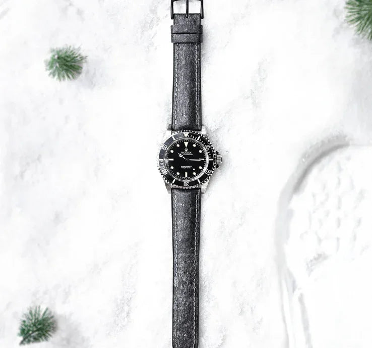 Strap | 20mm Leather Vintage Dark Gray