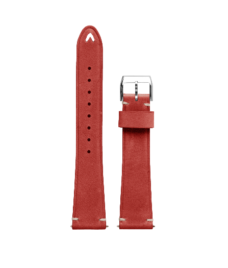 20mm Leather Genuine Red