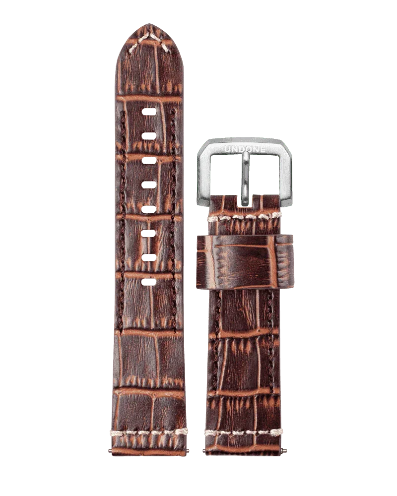 Strap | 22mm Alligator Brown - コントワーヌ