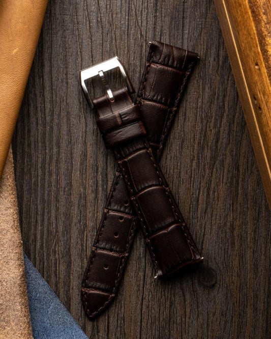 UNDONE Strap | 20mm Alligator Brown S081959|コントワーヌ