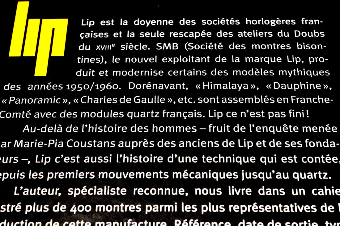 LIP フランスの時計史