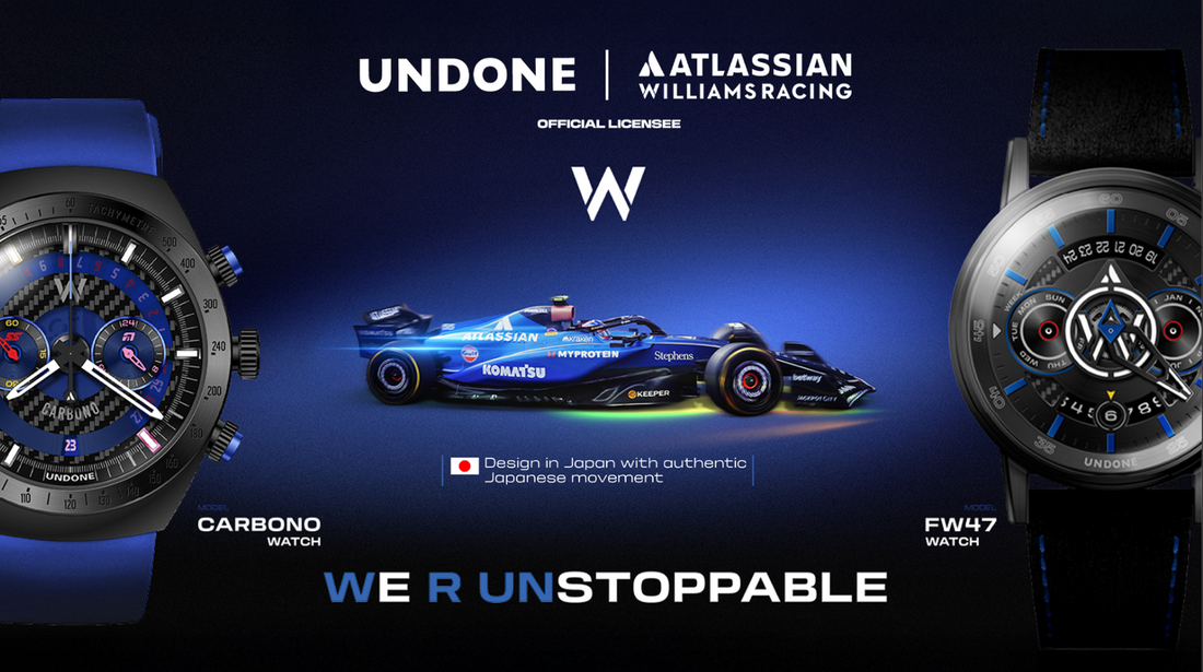 UNDONE x ウィリアムズ・レーシング コラボ限定商品 一般予約コントワーヌにて受付開始！