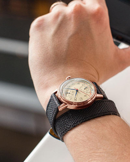Strap | 16mm Double Tour Black - Contévanou