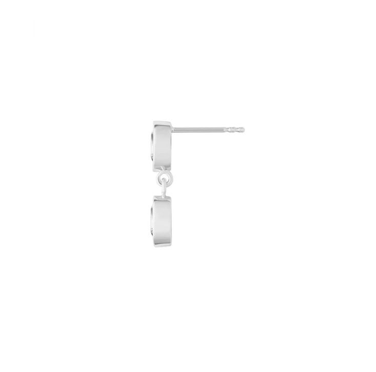 BABY DUOYING EARRINGS WIHTE SAPPHIRE - Contévanou