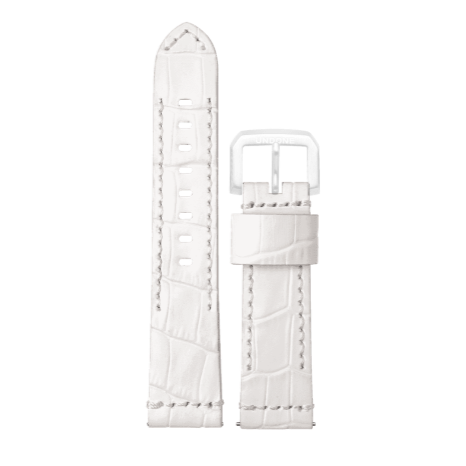22mm Alligator White