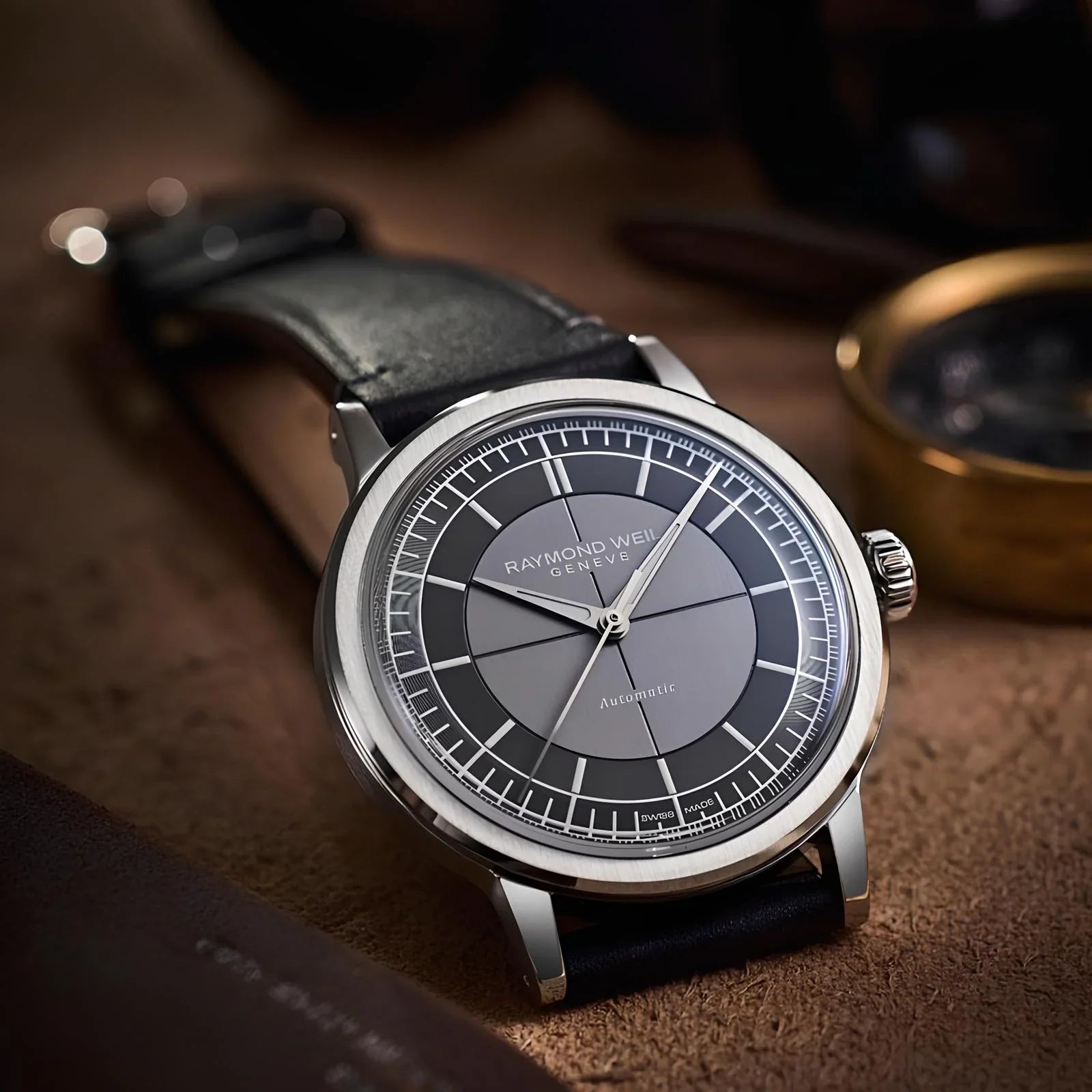 【新品デッドストック】腕周り20cm！レイモンドウェイル 18KGP 黒文字盤 2925-STC-60001｜RAYMOND WEIL（レイモンド ウェイル）｜腕時計｜正規