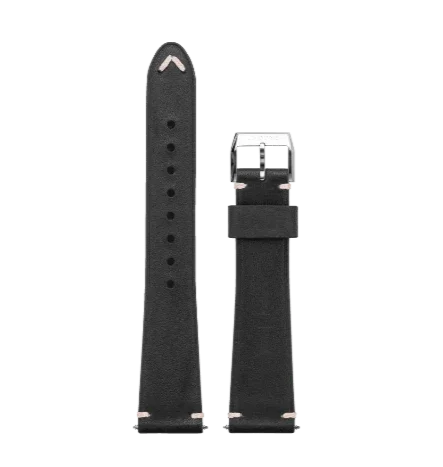 20mm Leather Genuine Black - Contévanou