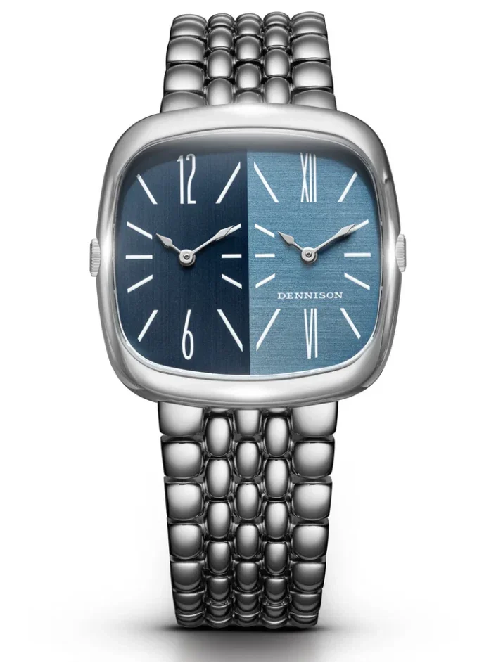 デニソンALDデュアルタイム 時計宝飾正規代理店コントワーヌ ブルー